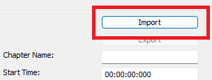 XMedia Recode: chapter Import
