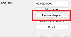XMedia Recode: Remove Chapter