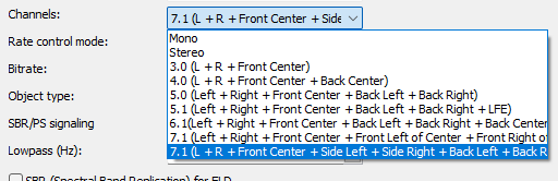 FDK AAC: support channels