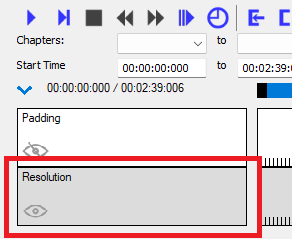 XMedia Recode: Filter list Resolution