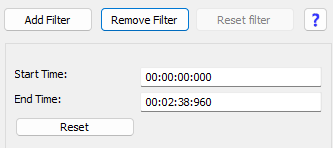 Filter Start- und Endzeit