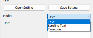 text mode