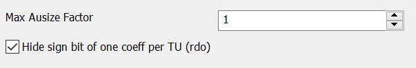 H.265 Codec Quantizers Settings