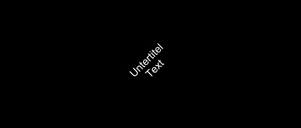 45 degree rotation angle of the font