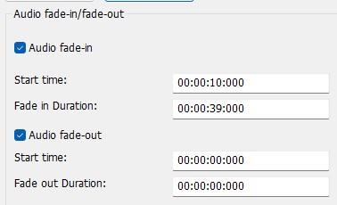 Audio fade-in/fade-out