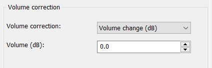 Change volume in dB with XMedia Recode
