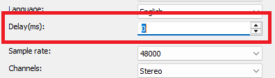 Opus Codec: Set audio stream delay