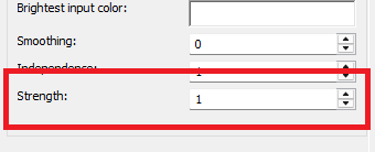 RGB normalization: Strength
