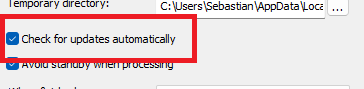 XMedia Recode Check for update automatically