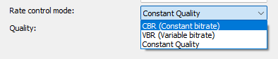 Vorbis Codec: Rate control mode setting