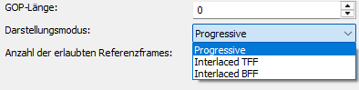 AMD AMF H.265-Codec Darstellungsmodus