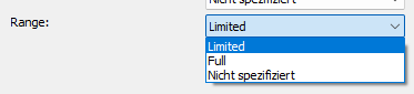 AV1-Codec Range Einstellungen