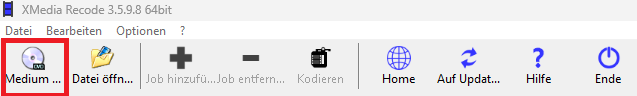dvd / bluray öffnen