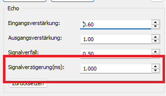 Echo Effekt: Signalverzögerung