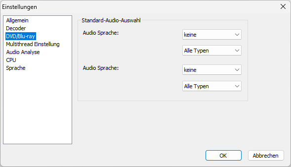 XMedia Recode Audio Analyse Einstellen