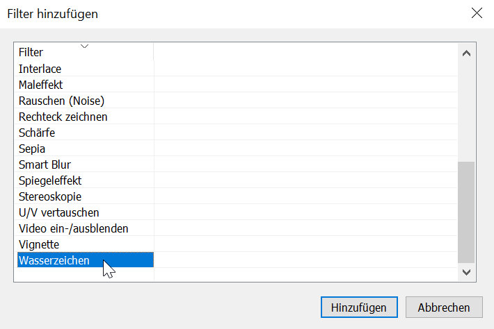 Wasserzeichen Hinzufügen