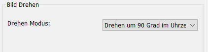 Einstellungen zum Bild drehen