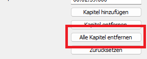 XMedia Recode: Alle Kapitel entfernen