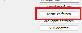 XMedia Recode: Kapitel entfernen