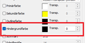 Untertitel Hintergrundfarbe Einstellen