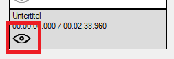 Untertitel Filter aktiviert