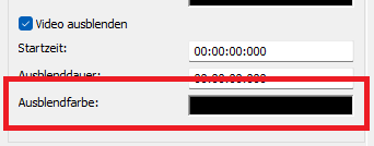 Video Einblendfarbe