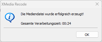 video umwandlung fertig