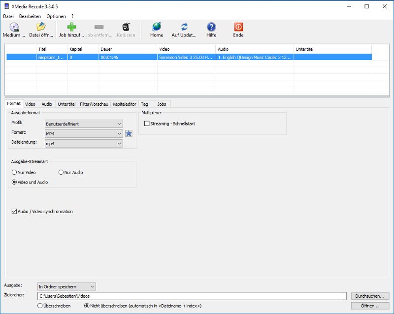 XMedia Recode Portable 3.5.9.2 full